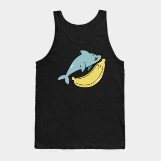 Dolphin and Giant Banana Tank Top